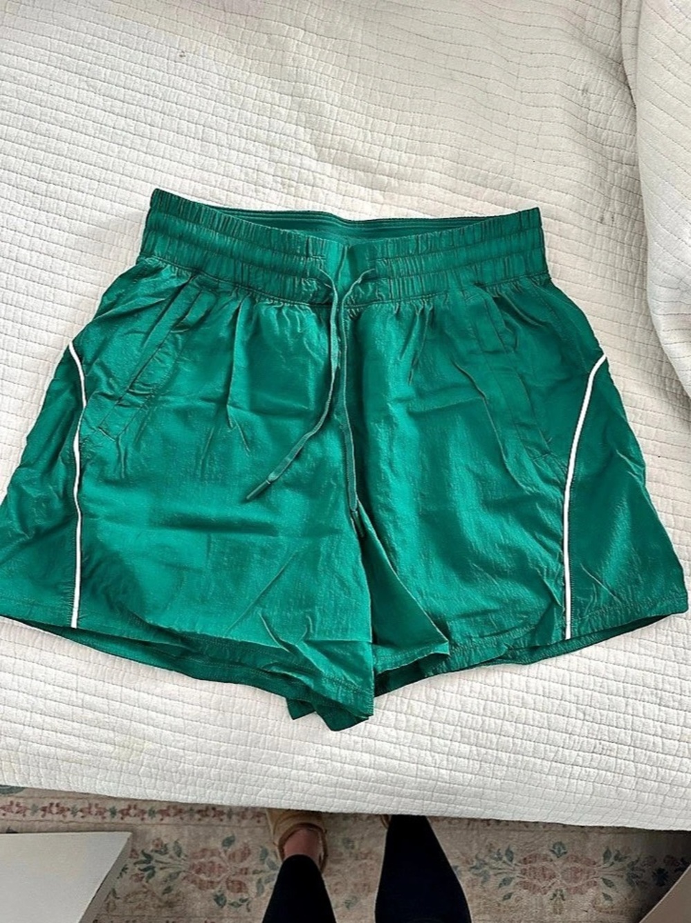 lululemon Track That High-Rise Short 3" Athletic Shorts Green Size 4